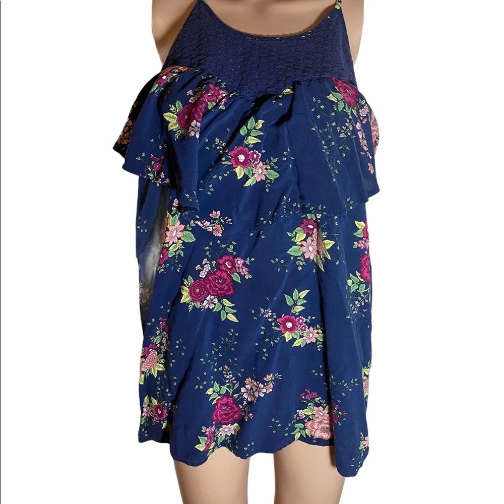 Torrid blue ruffle top